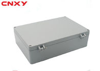 Tahan debu logam IP66 disesuaikan pcb kandang aluminium kotak persimpangan beralih kotak abu-abu 340 * 235 * 95 mm