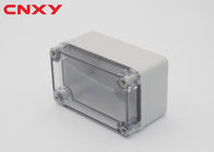 ABS plastik kotak kecil dengan penutup PC transparan tahan air kotak persimpangan luar kotak sambungan listrik 110 * 80 * 70 mm